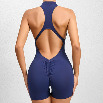 Macacão Fitness Feminino Cintura Alta – Modelagem Scrunch e Efeito Push Up | Modelo Q22