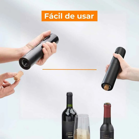 Abridor de Vinho Elétrico Tazzi™ ORIGINAL + 3 Brindes Grátis