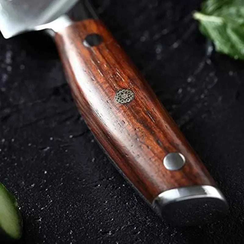 Faca de Aço Damasco para Churrasco EZ